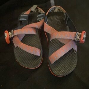 Chaco Kids Sandals - Black and Orange